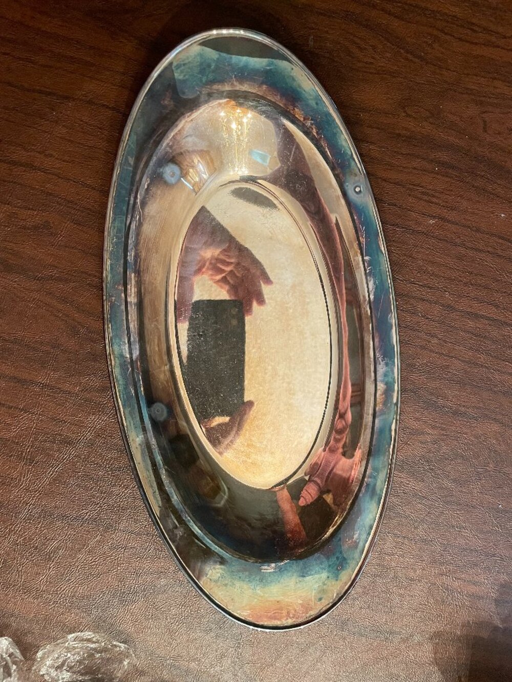 Wm A Rogers Paul Revere Oval Serving Tray